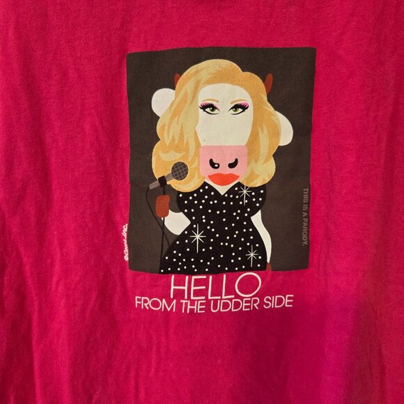 Hello From The Udder Side T-Shirt - Picture 2 of 6